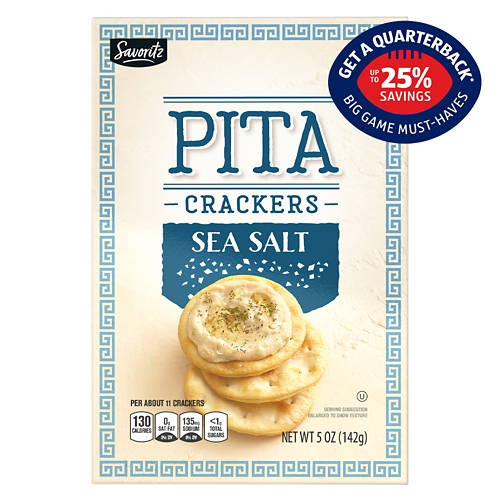 Sea Salt Pita Crackers, 5 oz