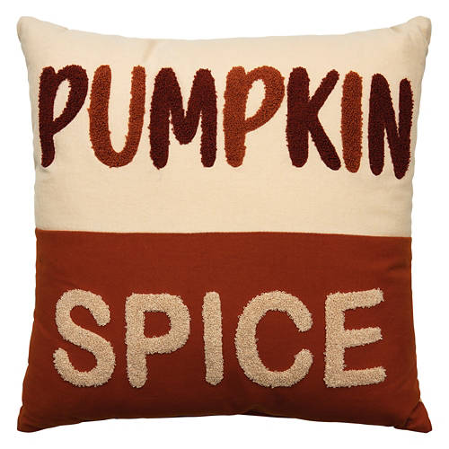 18” x 18” Pumpkin Spice Harvest Decor Pillow