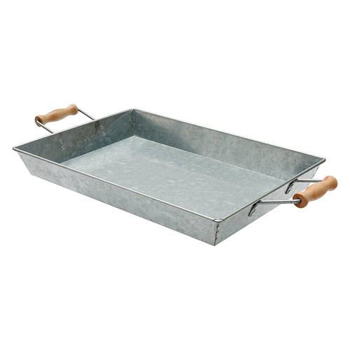 Galvanized Tray - Grey