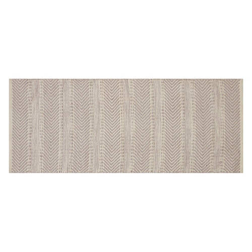 24" x 60" Reversible Woven Runner - Beige Chevron