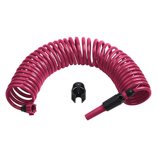 Coiled Garden Hose - Red