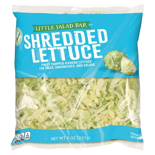 Shredded Lettuce, 8 oz Product Image Front shot 01