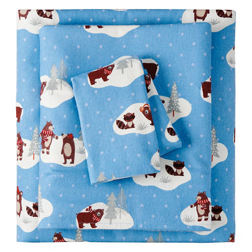 Extra Soft Flannel Sheets - Twin Bears