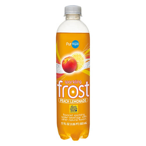 Peach Lemonade Frost Sparking Water, 17 fl oz Product Image Front shot 01