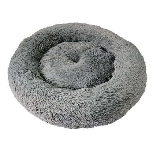 30" x 30" Plush Pet Bed, Grey