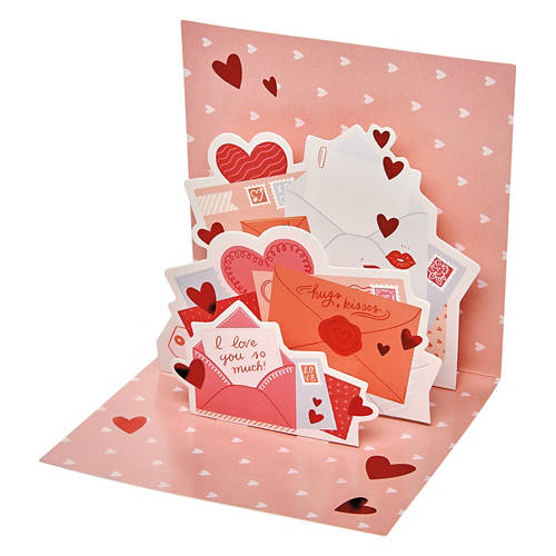 Valentine's Day Pop Up Greeting Card - Letters