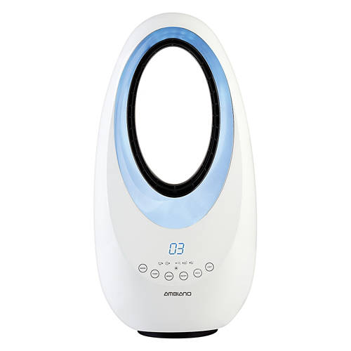 Portable Bladeless Fan, White Product Image Front shot 01