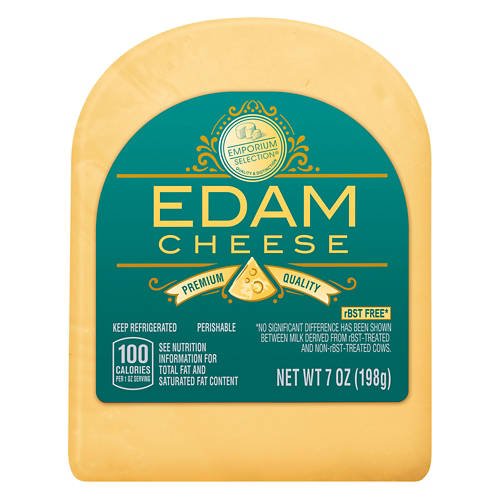 Edam Cheese  Wedge, 7 oz