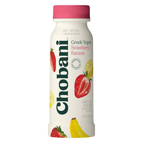 Lowfat Strawberry Banana Drinkable Greek Yogurt, 7 fl oz