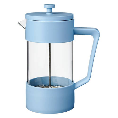 Glass French Press, Blue