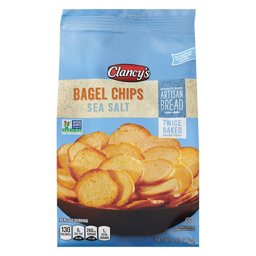 Sea Salt Bagel Chips, 6 oz Product Image Front shot 01