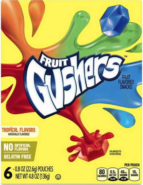 Gusher Straw Tropical, 4.8 oz