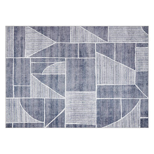 5' x 7' Washable Area Rug - Gray Modern