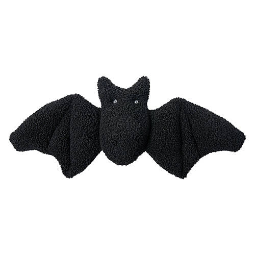 11” x 23” Bat Shaped Halloween Sherpa Pillow