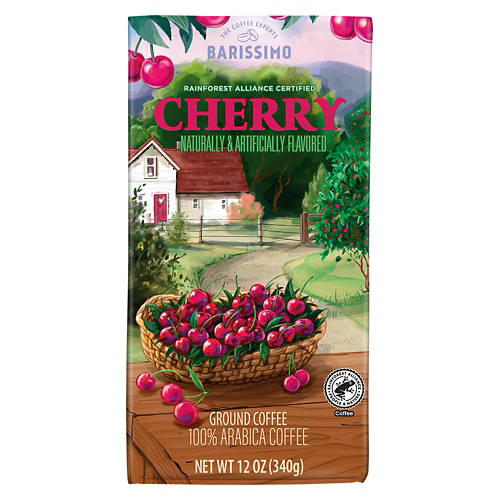Cherry Flavored Ground Coffee, 12 oz Product Image Front shot 01
