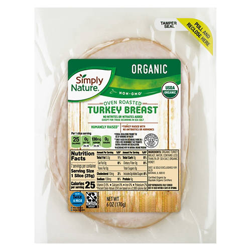 Organic  Oven Roasted Turkey Breast, 6 oz