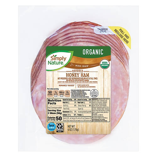 Organic Honey Ham, 6 oz