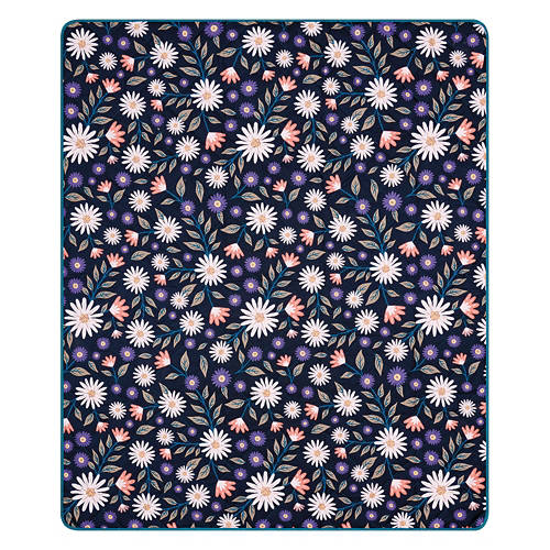 60" x 72" Quilted Outdoor Blanket, Floral Product Image Front shot 01