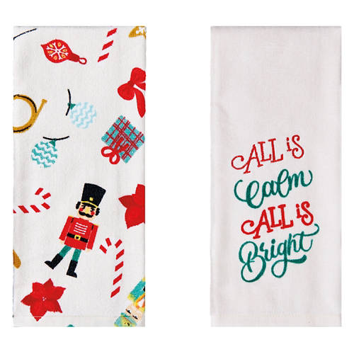 2 Pack Holiday Towel Set - All Is Bright