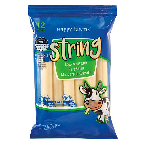 Mozzarella String  Cheese, 12 count