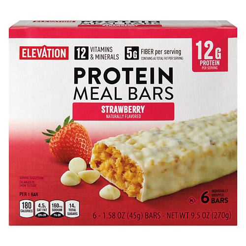 Strawberry Protein Meal Bar, 6 count Product Image Front shot 01