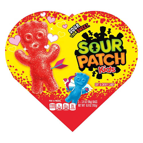 Valentine's Kids Soft & Sour Patch Candies, 6.8 oz