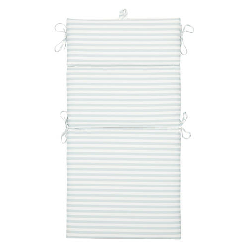 Garden Chair Cushion - Striped Baby Blue Product Image Front shot 01