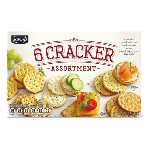 Six  Cracker Assortment, 13.1 oz