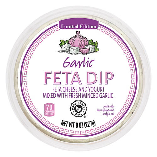 Garlic Feta Cheese & Yogurt Dip, 8 oz Product Image Front shot 01