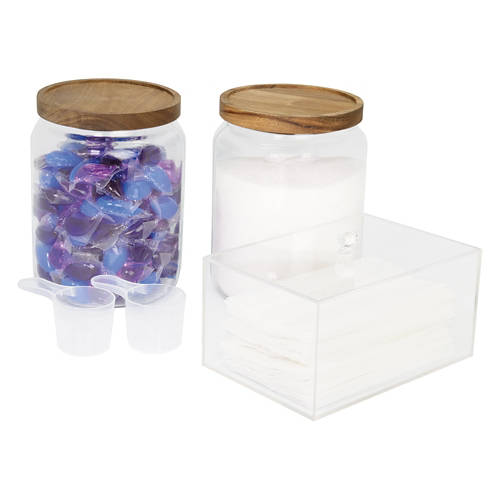 Clear Laundry Storage Set Product Image Front shot 01