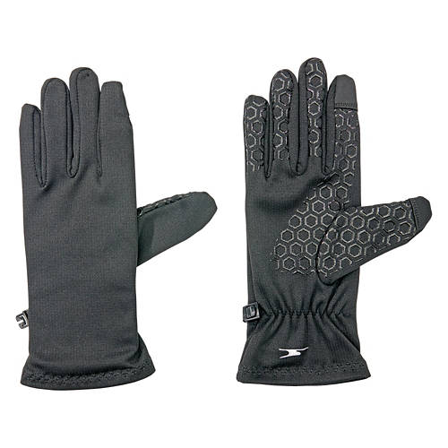 Ladies Touch Screen Winter Gloves - Gray, L