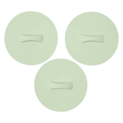 3 Piece Small Silicone Lids, Green
