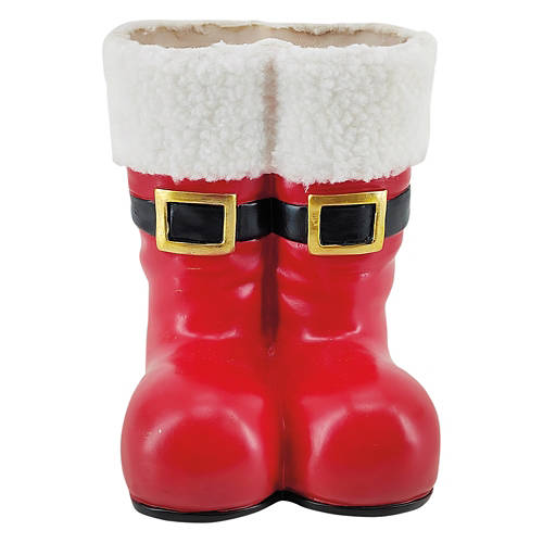 Holiday Table Top Decor -Santa Boot