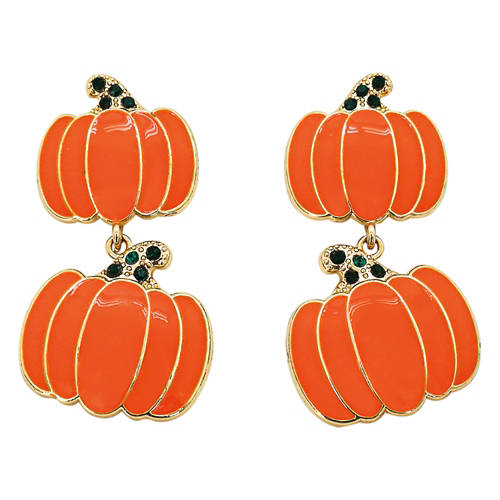 Halloween Earrings - Pumpkin