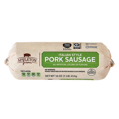 Gluten & Lactose Free Italian Style Pork Sausage, 16 oz Product Image Front shot 01