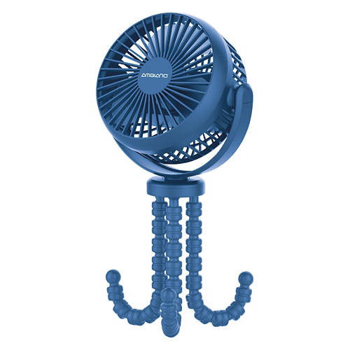Portable Fan with Flexible Tripod, Blue Product Image Front shot 01