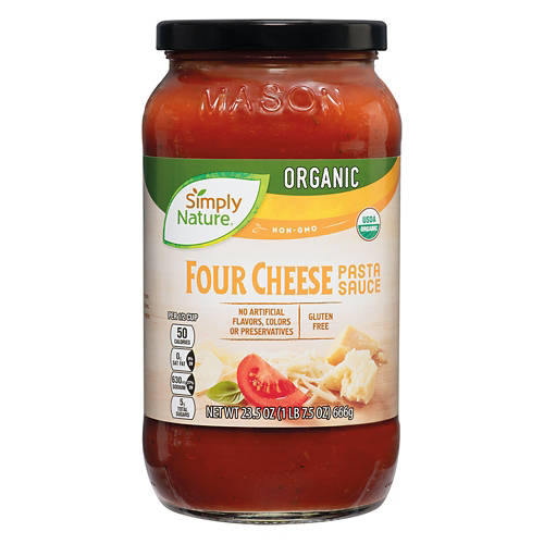 Organic Four Cheese Pasta Sauce, 23.5 oz