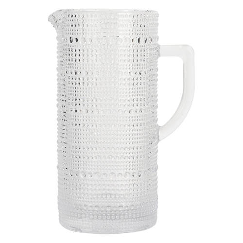 Hobnail Pitcher, Clear