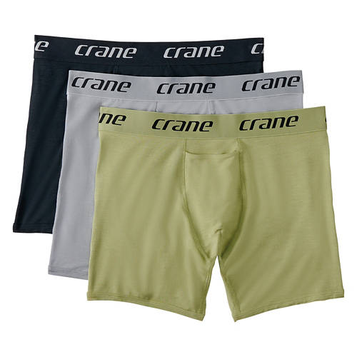 Men's Premium Boxer Underwear - Black/Gray/Green, L