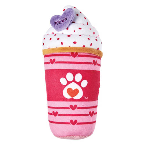 Valentine's Day Dog Plush Toy - Coffee