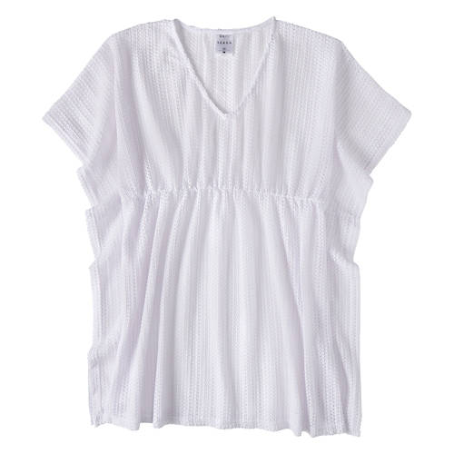 Ladies Beach Cover Up - White, M