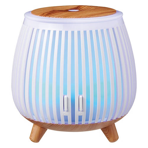 LED Ultrasonic USB Aroma Diffuser - White & Wood