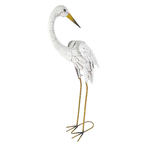 Heron Shaped Garden Statue