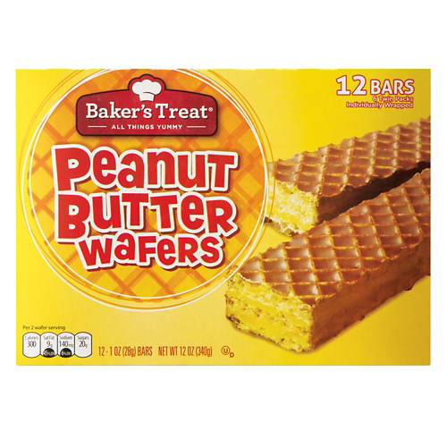 Peanut  Butter Wafers, 12 count