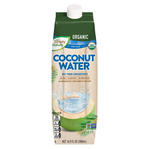 Organic Coconut Water, 16.9 fl oz Product Image Front shot 01