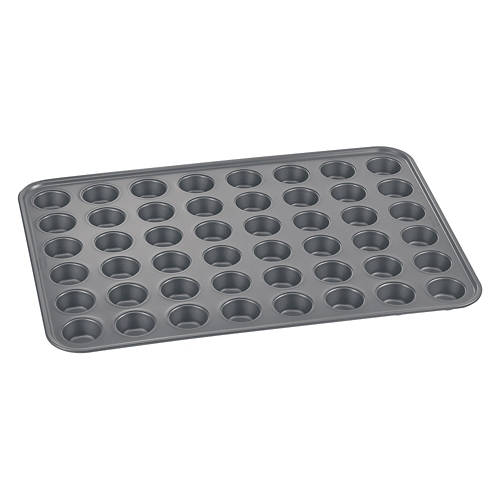 Mega Bakeware Mini Muffin Pan - Gray, 48 Cups