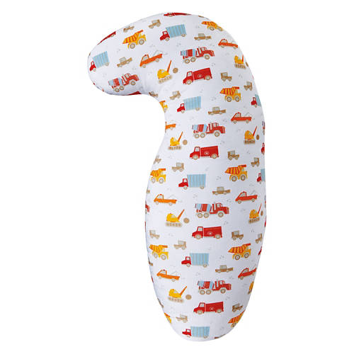 Kids Curved Shaped Body Pillow - Trucks Print