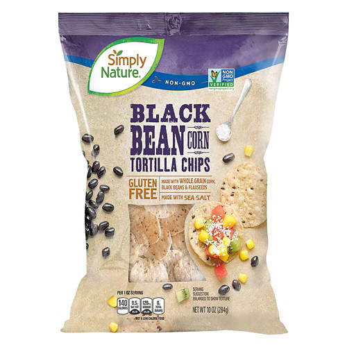 Black  Bean Corn Tortilla Chips, 10 oz Product Image Front shot 01