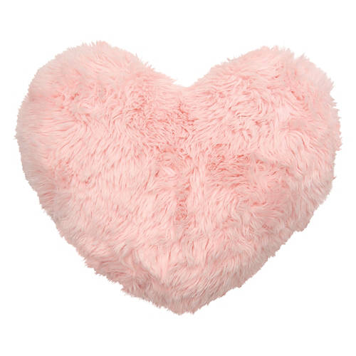 Valentine's Cozy & Fluffy Pillow - Pink Fur Heart