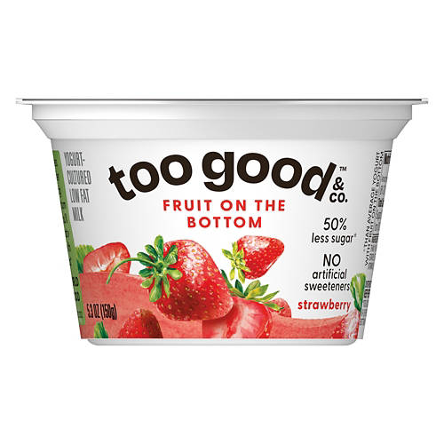 Low Fat Strawberry Fruit On Bottom Yogurt, 5.3 oz Product Image Front shot 01